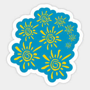 Sunshine Pattern Sticker